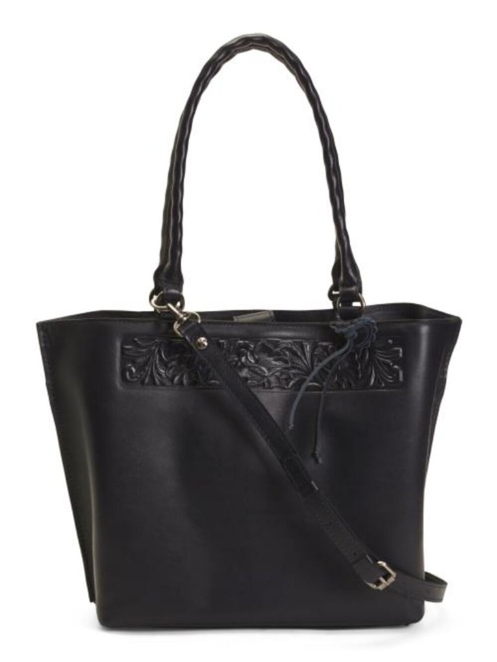 PATRICIA NASH Leather Adeline Tote With Border Tooling